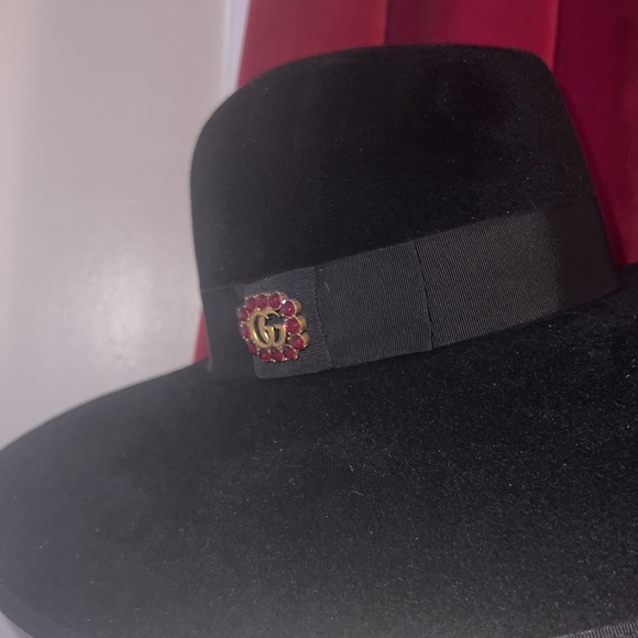 ๐ฏRARE - AUTHENTIC GUCCI MOON FELT FEDORA - Picture 3 of 13